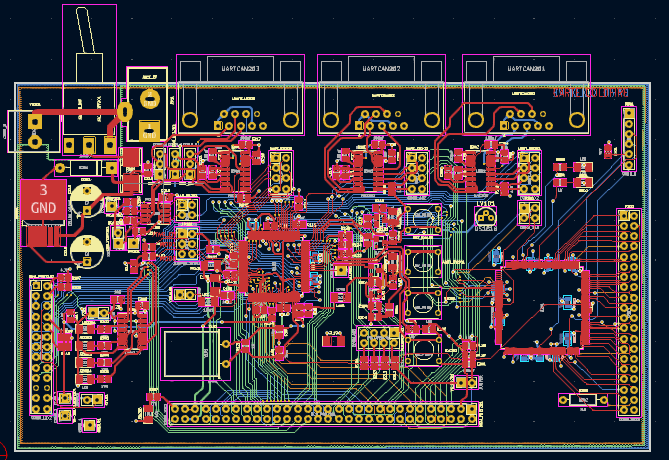 PCB routing layout in EDA software